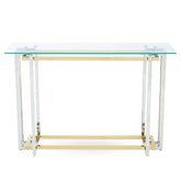 Elino Silver and Gold Console Table
