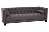 Surina 3 Seat Grey Fabric Sofa