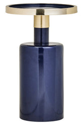 Elva Navy And Gold Side Table