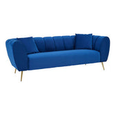 Florine 3 Seat Midnight Velvet Sofa