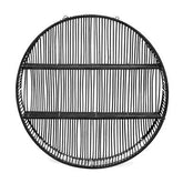 Batu Large Black Rattan Wall Shelf