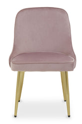 Demi Dusky Pink Velvet Dining Chair