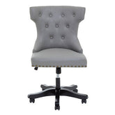 Walson Grey Leather Effect Home Office Chair