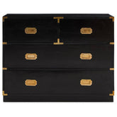 Sarter Four Drawer Black Mango Wood Chest