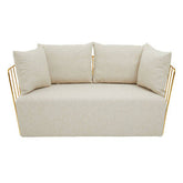 Azalea Two Seat Natural Fabric Sofa