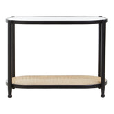 Cebu Rattan and Glass 2 Tier Console Table