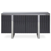 Genoa Four Door Grey Gloss Finish Sideboard