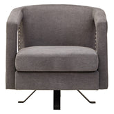 Hestia Ash Velvet Swivel Chair