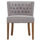 Parkside Grey Fabric Curved Dining Chair