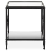 Axis Rectangular Black Finish Side Table