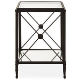 Axis Square Black Finish Side Table