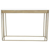 Ella Gold Console Table with Mirror Top