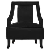 Faye Black Velvet Chair