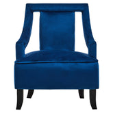 Faye Midnight Blue Velvet Chair