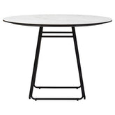 Imperia Ceramic Marble Effect Round Dining Table