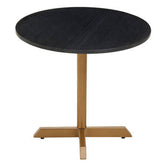 Varana Black Marble Top Round Table