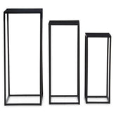 Mandoli Nest Of 3 Black Side Tables