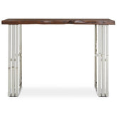 Hampstead Natural And Silver Console Table