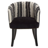 Cefena Black and White Chair