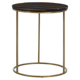 Aris Black And Gold Side Table