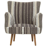 Cefena Grey And White Chair