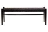 Cebu Black Rope and Elm Wood Bench