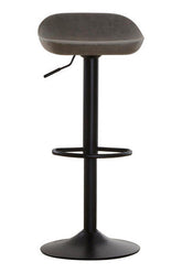 Dalston Set Of Two Ash Faux Leather Bar Stools