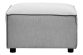 Toulouse Grey Fabric Modular Ottoman