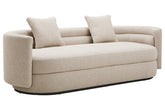 Oratino Ivory Linen Fabric 3 Seater Sofa