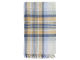 Kintyre Shetland Pure New Wool Throw - Blue