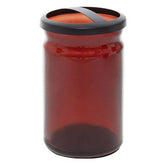 Allegra Kiara Brown Glass Toothbrush Holder