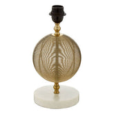 Melora Round Marble Gold Finish Table Lamp Base