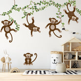 Extra Monkeys, Vines & Leaves - Repositionable Wall Decals Add-on Set