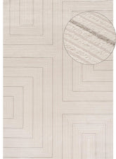 Carmel Cream-Grey Geometric Rug | 6040