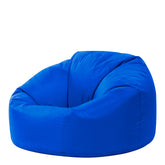 Bean Bag Bazaar Outdoor Bean Bag, Blue, Water Resistant Fabric, Large Beanbag with Filling Included, Floor Chair, Garden Chair, Outdoor Seating,