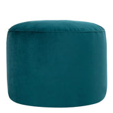 icon Milano Velvet Bean Bag Pouffe, Teal Green, Large Pouffe Footstool with Filling Included, Footrest, Bedroom, Living Room, Living Room Furniture