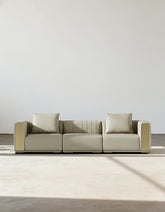 Daly Three Seater Sofa, Real Leather