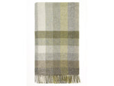 Woodale Pure New Wool Shetland Throw - Olive