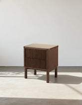 Tannenbaum 2 Drawer Bedside Table, Wood, With Sintered Stone Top
