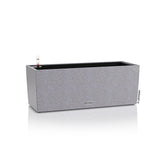 Lechuza BALCONERA Stone 50 Self Watering Planter Plastic Indoor/Outdoor Flower Plant Pot Table and Window Box with Drainage Hole H19 L50 W19 cm Stone