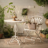 Antonia Outdoor Garden Dining Table Set, Iron