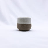 Bianca Tazza Handmade Ceramic Smoked Grey Stoneware Short Cup