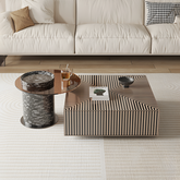 Bris Coffee Table Set, Square Coffee Table With Side Table