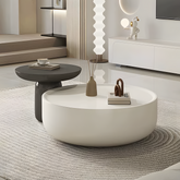 Cenhelm Nesting Coffee Table Set, Cream And Black