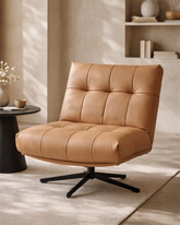 Cesola Swivel Chair - Tan