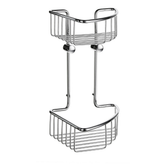 Smedbo Sideline Polished Chrome Double Corner Shower Basket DK1021