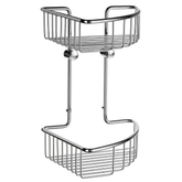 Smedbo Sideline Polished Chrome Double Corner Shower Basket DK1022