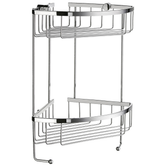Smedbo Sideline Polished Chrome Double Corner Shower Basket DK2031