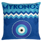 Mykonos Needlepoint Cushion