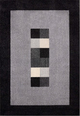 Ephesus Grey Black Rug | 7439GB